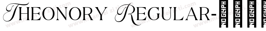 Theonory Regular字体转换